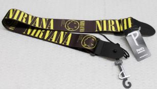 1 x Nirvana Guitar Strap by Perri's - Officially Licensed Merchandise - RRP £30 - New & Unused