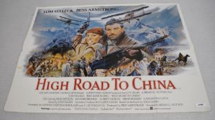 1 x Original VINTAGE Quad MOVIE POSTER From the Film HIGH ROAD TO CHINA - Size: 76 x 100 cms