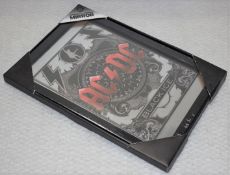 1 x ACDC Black Ice Wall Mirror - Officially Licensed Merchandise - Size: 32 x 22 cms -New & Unused -