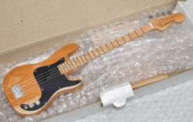 1 x Miniature Hand Made Guitar - Queen John Deacon Fender Bass - New & Unused - RRP £35 - Boxed With