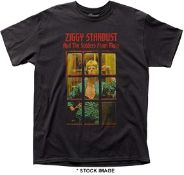 1 x DAVID BOWIE ZIggy Stardust and the Spiders from Mars Logo Short Sleeve Men's T-Shirt by Gildan -
