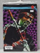 1 x JIMI HENDRIX Official Merchandise Purple Haze Logo Short Sleeve Men's T-Shirt - Size: Extra