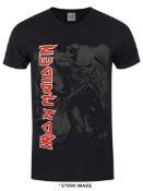 1 x IRON MAIDEN Trooper in Contrast Logo Short Sleeve Men's T-Shirt by Gildan - Size: Small