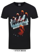 1 x JUDAS PRIEST British Steel Logo Short Sleeve Men's T-Shirt by Gildan - Size: Medium -