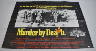 1 x Original VINTAGE MOVIE POSTER From the Film MURDER BY DEATH - Size: 76 x 91 cms