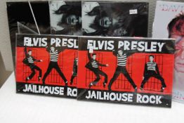 20 x Pieces of Rock n Roll Metal Wall Art - Size: 29x20cm & 40x28cm - Features Nirvana, Elvis