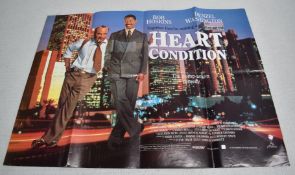 1 x Original VINTAGE Quad MOVIE POSTER From the Film HEART CONDITION - Size: 76 x 100 cms