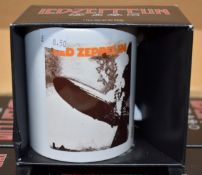 6 x Rock n Roll Themed Band Drinking Mugs - LED ZEPPELIN - Officially Licensed Merchandise by