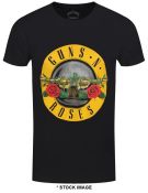 1 x GUNS N' ROSES Official Merchandise Classic Logo Short Sleeve Men's T-Shirt - Size: Large -