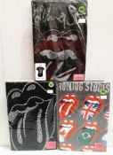 3 x THE ROLLING STONES Various Designs Short Sleeve Ladies T-Shirts - Size: