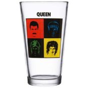 13 x Queen 'Faces' Pint Drinking Glasses - Officially Licensed Merchandise - New & Unused - RRP £26