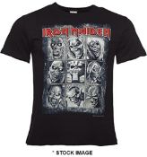 1 x IRON MAIDEN The Seventh Son Deluxe Logo Short Sleeve Men's T-Shirt by Gildan - Size: Medium -