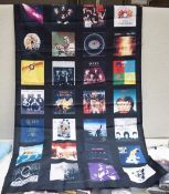 1 x Queen Freddie Mercury Discography Album Cover Textile Fabric Poster Flag - Size: 104 x 70 cms