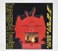 1 x IRON MAIDEN 7 Inch 1992 Shaped Picture Disc Vinyl Single - HERE TO ETERNITY - EMPD 240 B
