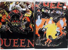 2 x QUEEN Various Designs Short Sleeve T-Shirts - Size: XXL - Officially