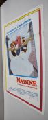 1 x Original VINTAGE MOVIE POSTER From the Film NADINE - Size: 140 x 99 cms