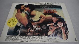 1 x Original VINTAGE Quad MOVIE POSTER From the Film AGAINST ALL ODDS - Size: 75 x 101 cms
