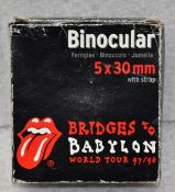 1 x Set of Rolling Stones Binoculars - From the 1997 Bridges to Babylon World Tour - Officially