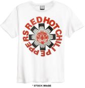 1 x RED HOT CHILLI PEPPERS Classic Aztec Band Logo Short Sleeve Men's T-Shirt by Gildan - Size: