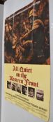 1 x Original VINTAGE MOVIE POSTER From the Film ALL QUIET ON THE WESTERN FRONT - Size: 193 x 93