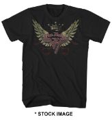 1 x VAN HALEN Wings Logo Short Sleeve Men's T-Shirt by Gildan - Size: Extra Large - Colour: Black
