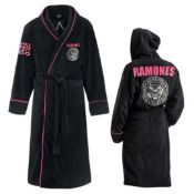 1 x The Ramones Presidential Seal Luxury Bathrobe - Officially Licensed Merchandise by The