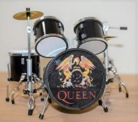 1 x Queen Miniature Drum Kit - Officially Licensed Merchandise - New & Unused - RRP £50 - Ref: RR271