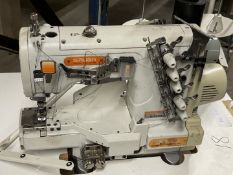 1 x Siruba W122-350 Cover Seam Industrial Sewing Machine With Table