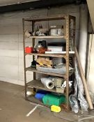 1 x Upright Shelving Unit Plus Contents