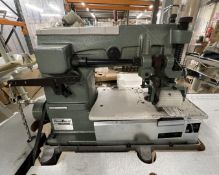 1 x Kansai Special DFB 1404 PMD 4 Needle Elasticer Waisteband Industrial Sewing Machine With Table