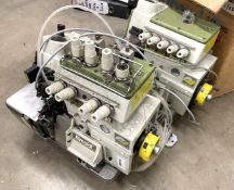 2 x Rimoldi Vega F27 / Vega II F29 Overlock Sewing Machines - Includes Rimoldi Control Panel
