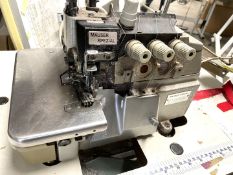 1 x Mauser Spezial 9752-243FD2 Industrial Overlock Sewing Machine With Table