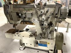 1 x Pagasus W600 Interlock Cylinder Head Industrial Sewing Machine With Table