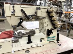 1 x Yamato VF2503 Cover Seam Binding Industrial Sewing Machine With Table