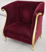 1 x CHRISTOPHER GUY Bespoke Opulent Velvet Upholstered Oversized Armchair - Original Price £4,000