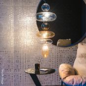 1 x CATTELAN ITALIA 'Baban' Designer Smoked Glass Pendant Chandelier Light - Original Price £2,638
