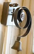 1 x Vintage Wall Mounted Brass Servant's Door Bell