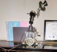 1 x Vintage Style Metal Candlestick Telephone with Line Cord - CL909 - Location: London, W1U This