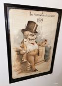 3 x Assorted Framed Pictures Including An Iconic Macabre Image from the 1899 Antikamnia Calendar