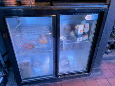 1 x COOLPOINT Double Sliding Glass Door Backbar Bottle Cooler