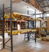 2 x Bays of Pallet Racking - Includes 3 x Uprights and 8 x Crossbeams - Size: H300 x W500 x D90cms