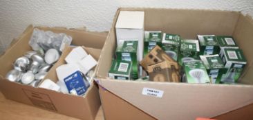 2 x Boxes of Assorted Lightbulbs Including LED Reflector Bulbs