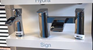 1 x Roper Rodes Sign Bath Filler and Basin Tap Set in Chrome - Ex Display Model