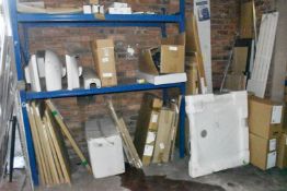 1 x Assorted Collection of Bathroom Stock - Includes Shower Screens, Sink Basins, Vanity Cabinets