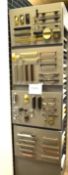 Approx 50 x Assorted Cabinet Door Handles With Four Handle Display Boards