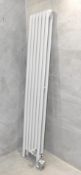 1 x Rubano Vertical 1800 x 383mm Gloss White Bathroom Radiator