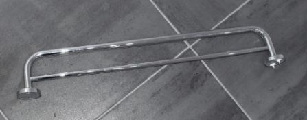 1 x Chrome 65cm Bathroom Towel Rail