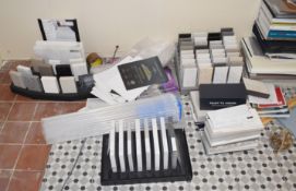 An Assortment Of Worktop Samples In Retail Display Trays