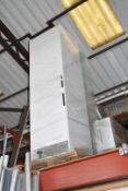1 x Ex Display White Gloss and Grey Gloss Kitchen Cabinets