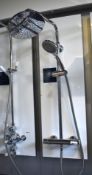 1 x Roper Rodes Event Round Chrome Shower Kit on Display Board - Model SVSET30